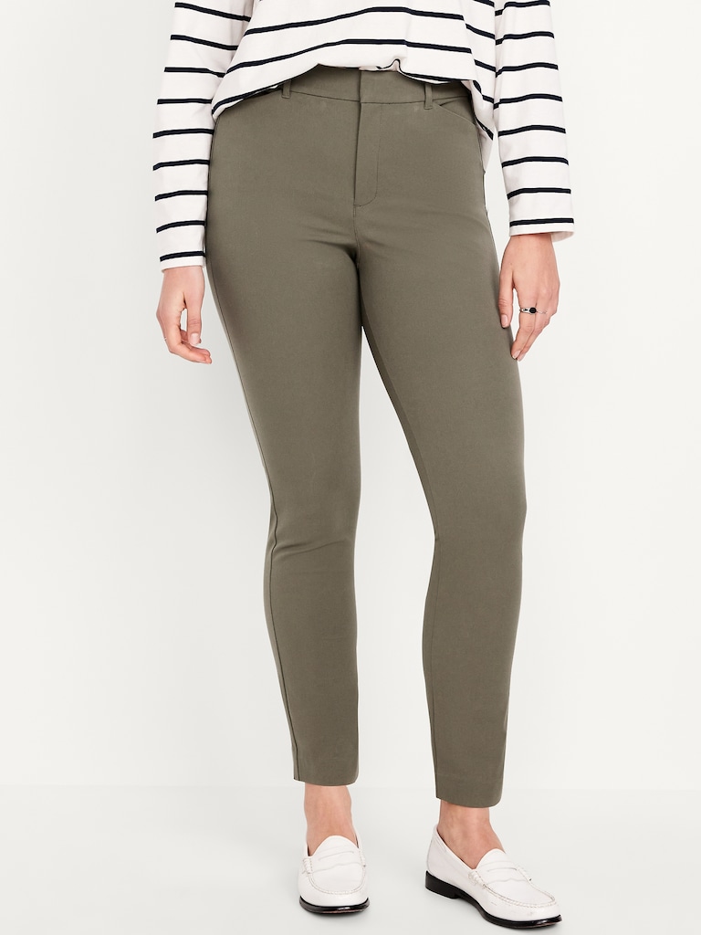 High-Waisted Pixie Skinny Ankle Pants