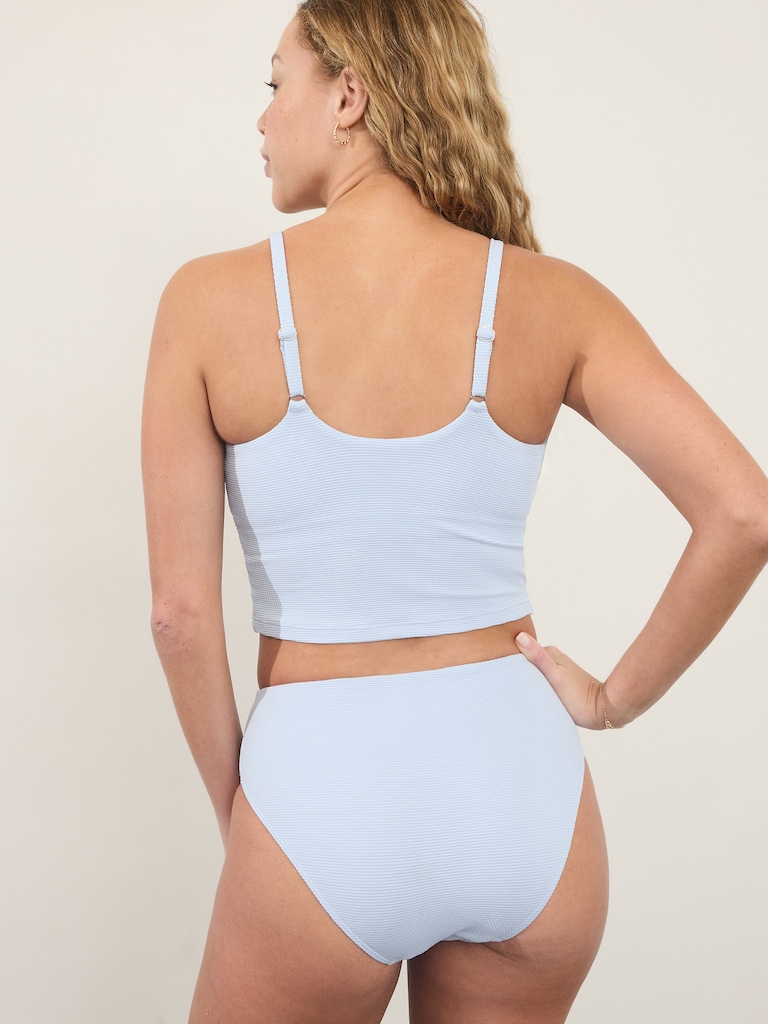 Scoop Crop Pique Tankini D-DD