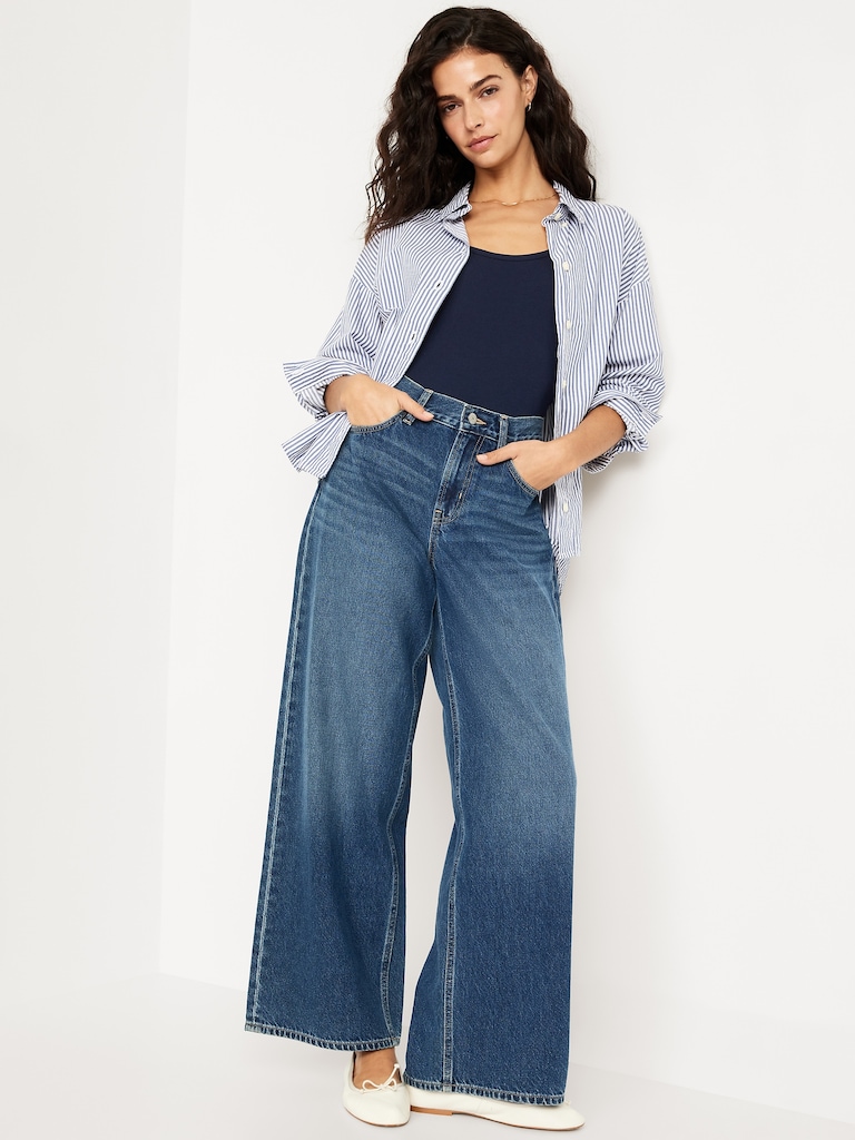 First-Layer Ribbed Scoop-Neck Tank Top