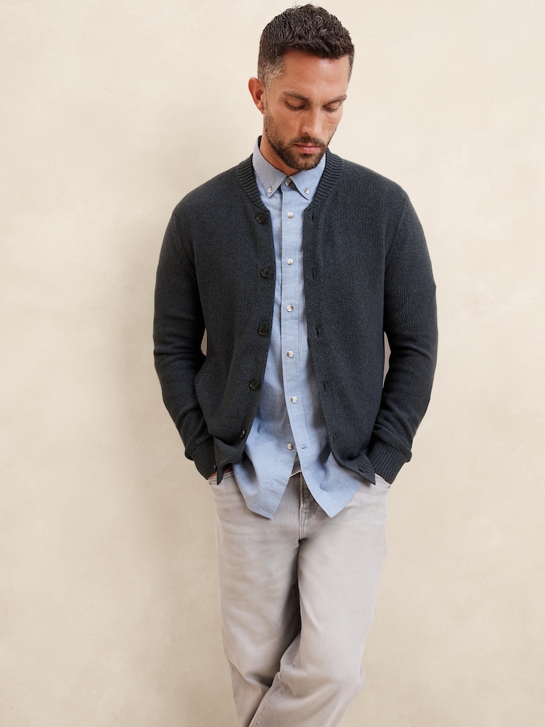 Seed Stitch Bomber