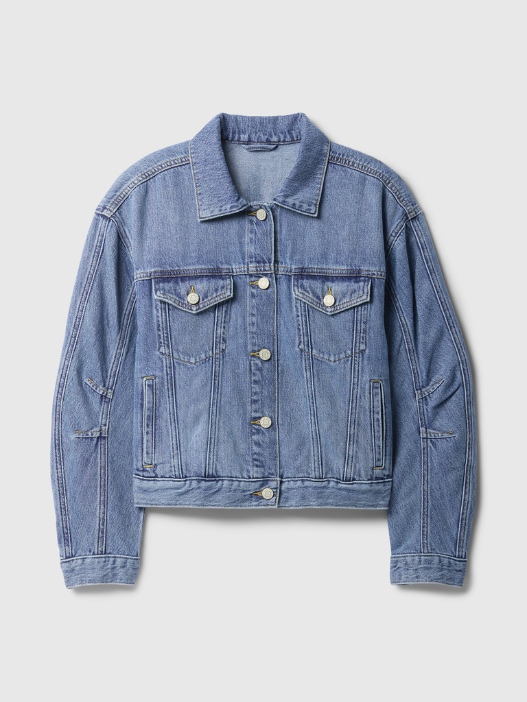 SuperSoft Barrel Sleeve Icon Denim Jacket