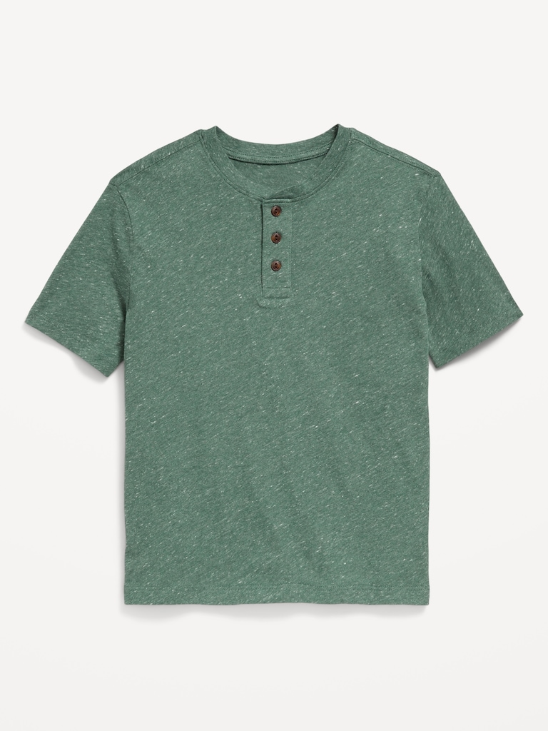 Short-Sleeve Henley T-Shirt for Boys