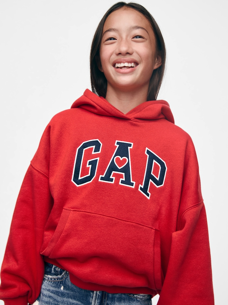 Kids VintageSoft Heart Logo Hoodie