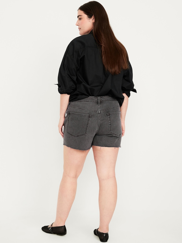 High-Waisted OG Jean Cut-Off Shorts -- 3-inch inseam