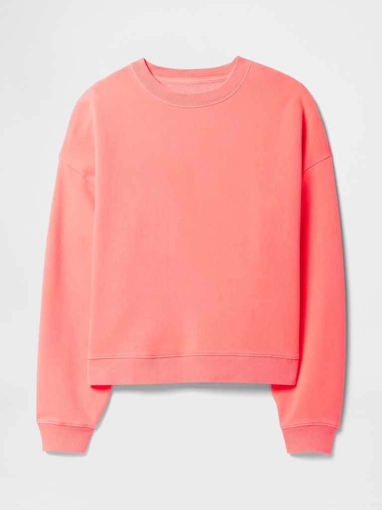 Relaxed Wedge Crewneck Sweatshirt