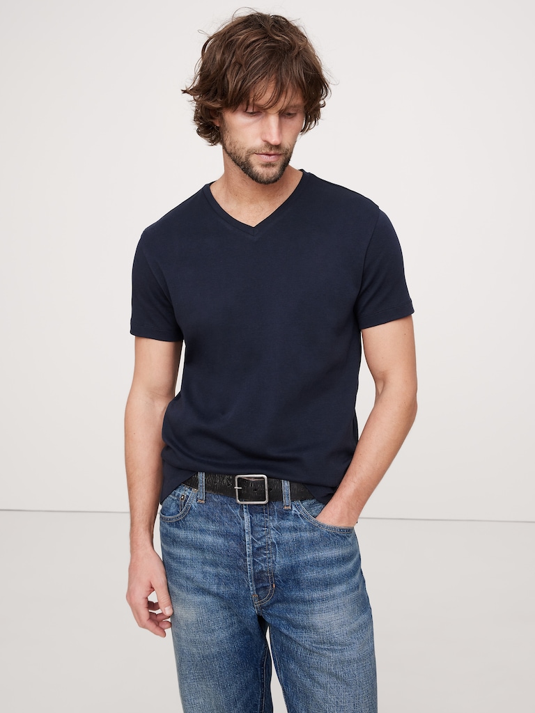 Luxury-Touch V-Neck T-Shirt