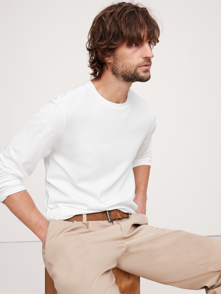 Luxury-Touch Long-Sleeve T-Shirt