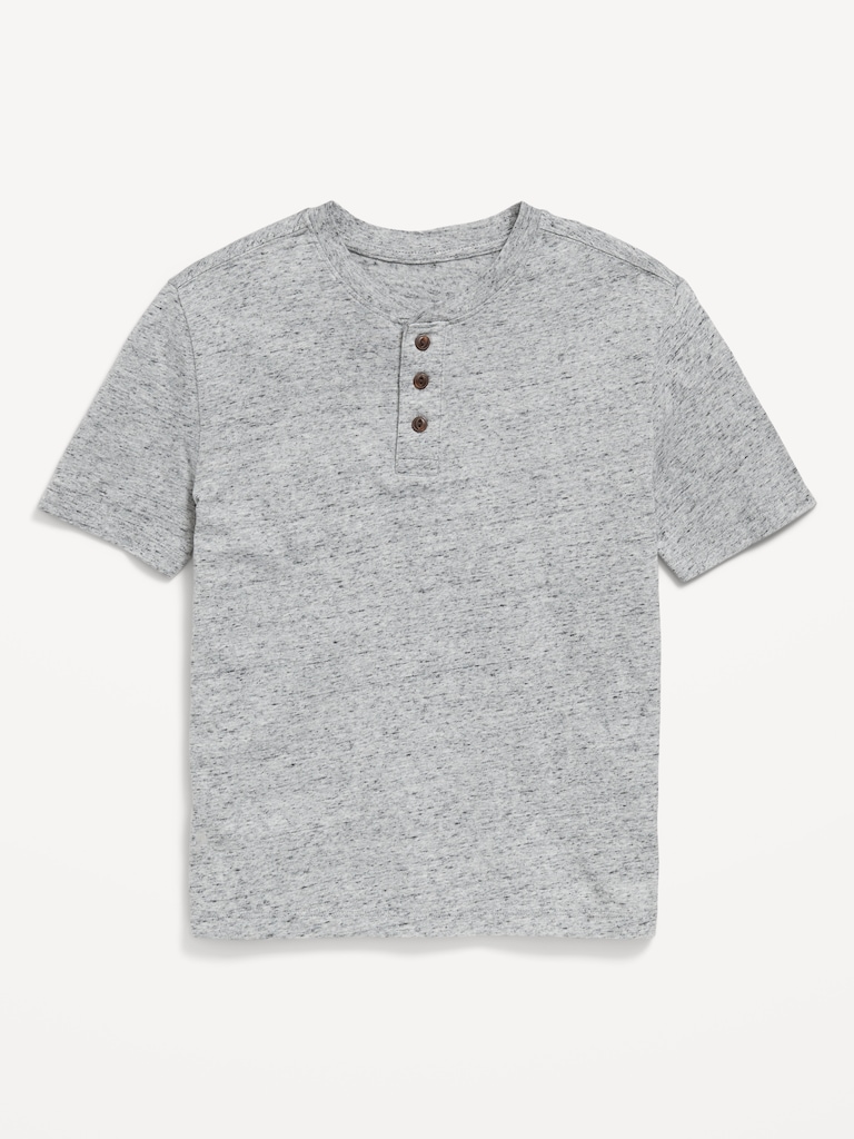 Short-Sleeve Henley T-Shirt for Boys