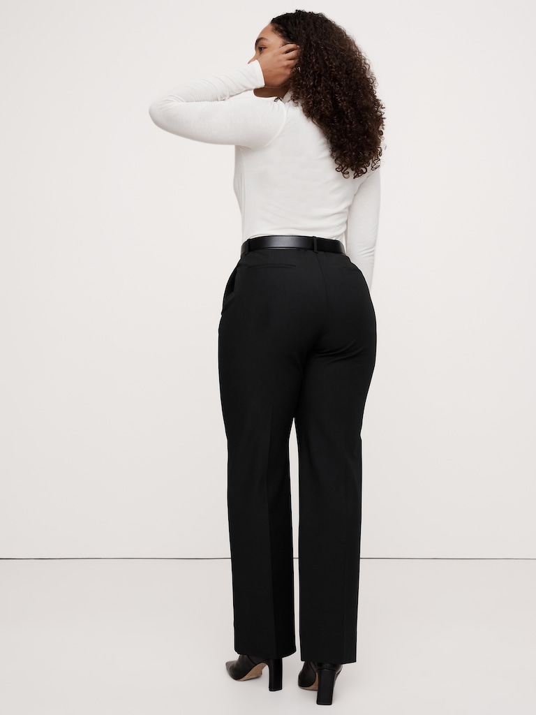 High-Rise Modern Straight City Stretch Pant