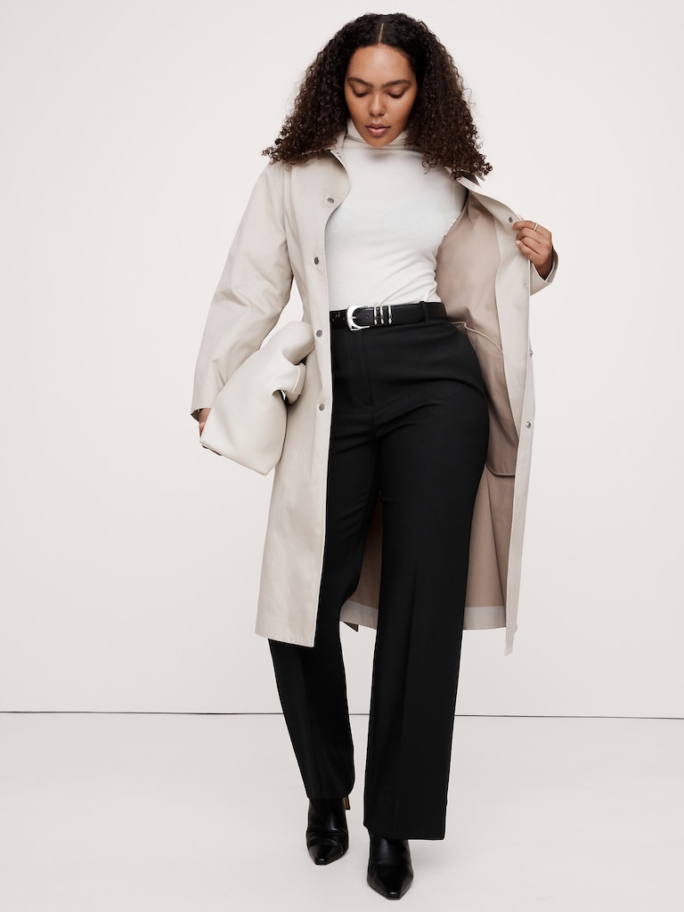 High-Rise Modern Straight City Stretch Pant