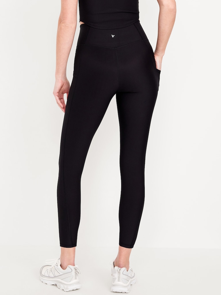 High-Waisted PowerSoft Crop Pocket Leggings 23" inseam