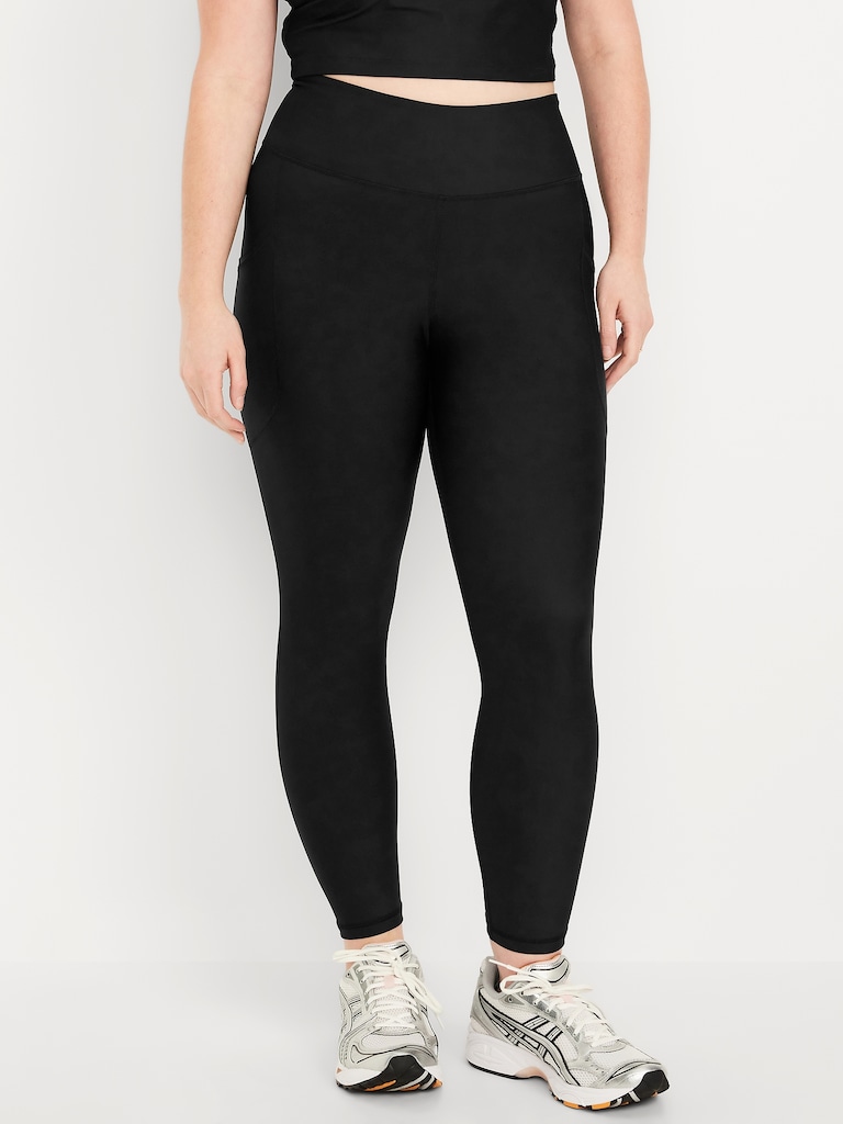 High-Waisted PowerSoft Crop Pocket Leggings 23" inseam