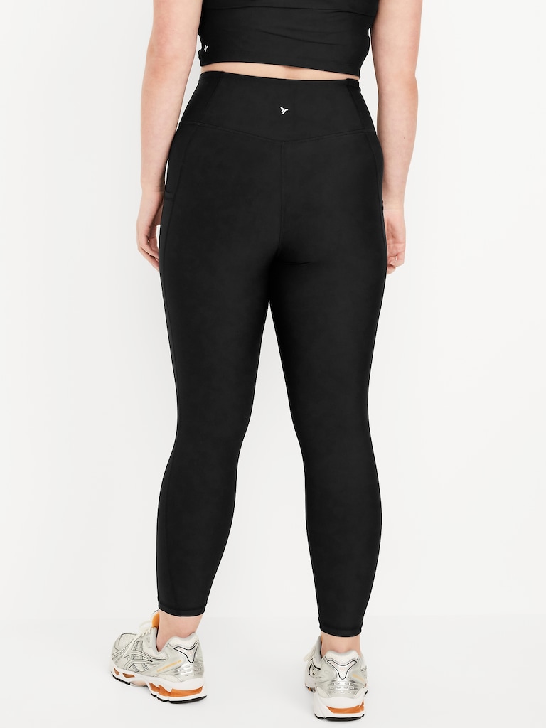 High-Waisted PowerSoft Crop Pocket Leggings 23" inseam