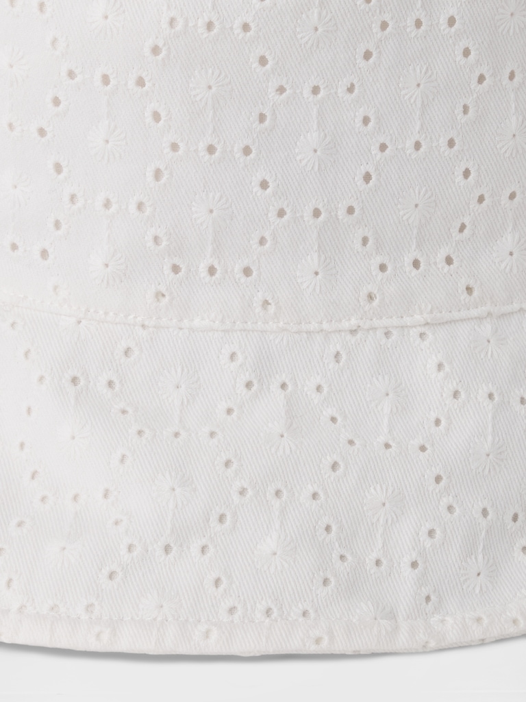 Kids Eyelet Bucket Hat