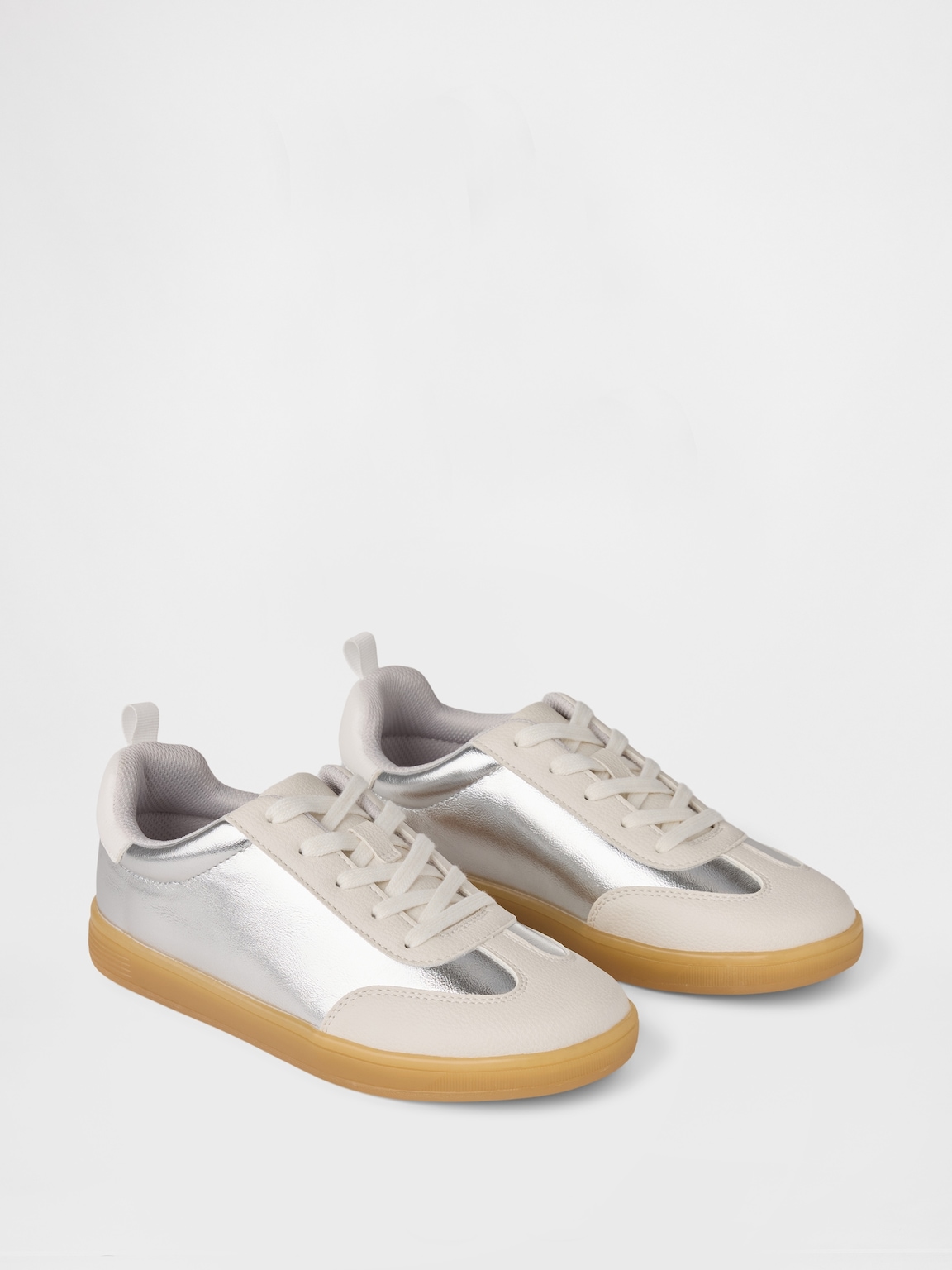 Kids Metallic Retro Sneakers