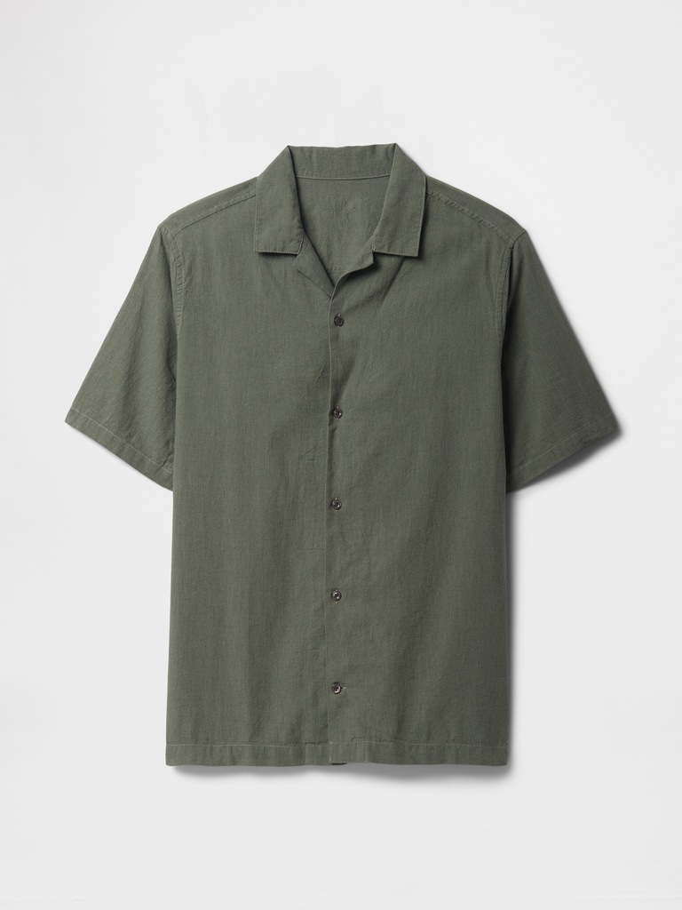 Linen-Blend Vacay Shirt in Standard Fit
