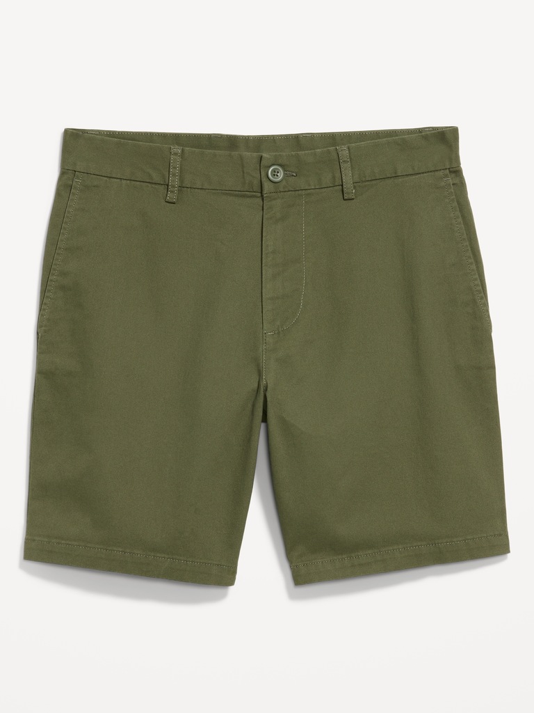 Slim Built-In Flex Rotation Chino Shorts -- 8-inch inseam