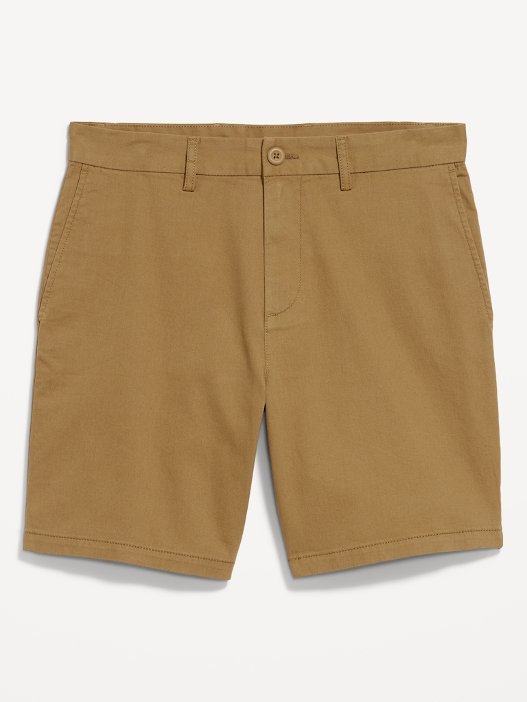 Slim Built-In Flex Rotation Chino Shorts -- 8-inch inseam