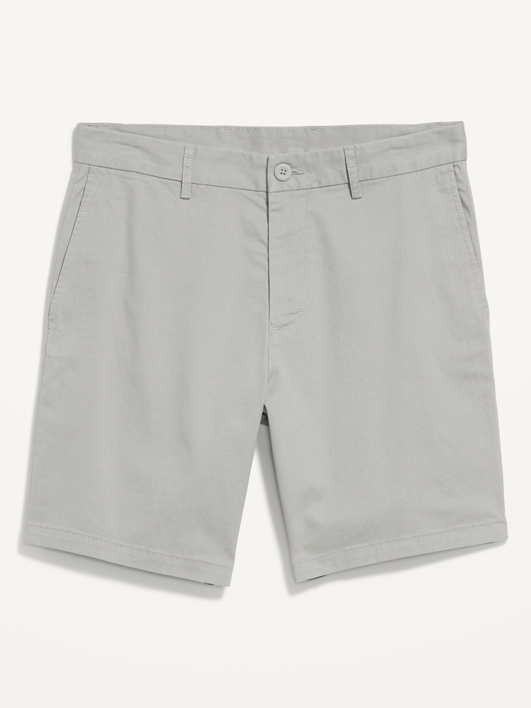 Slim Built-In Flex Rotation Chino Shorts -- 8-inch inseam