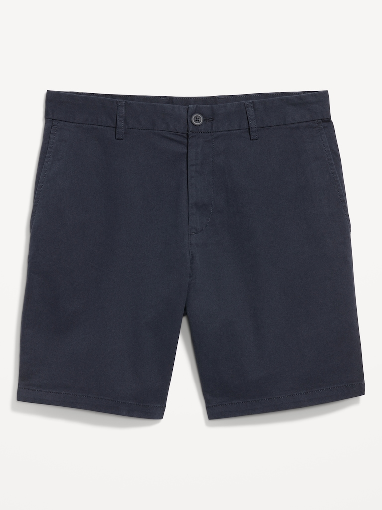 Slim Built-In Flex Rotation Chino Shorts -- 8-inch inseam