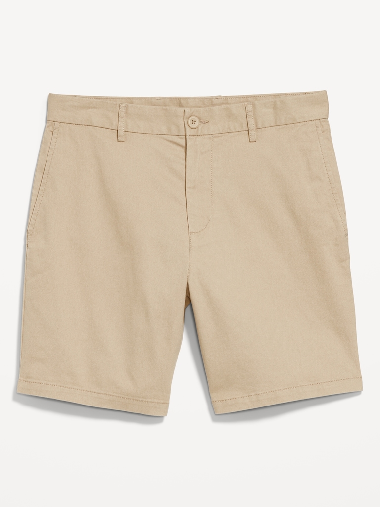 Slim Built-In Flex Rotation Chino Shorts -- 8-inch inseam