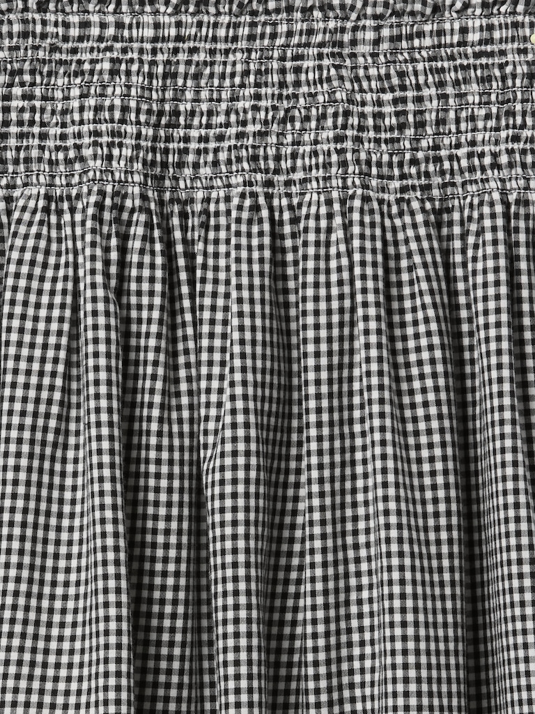 Smocked Mini Skirt