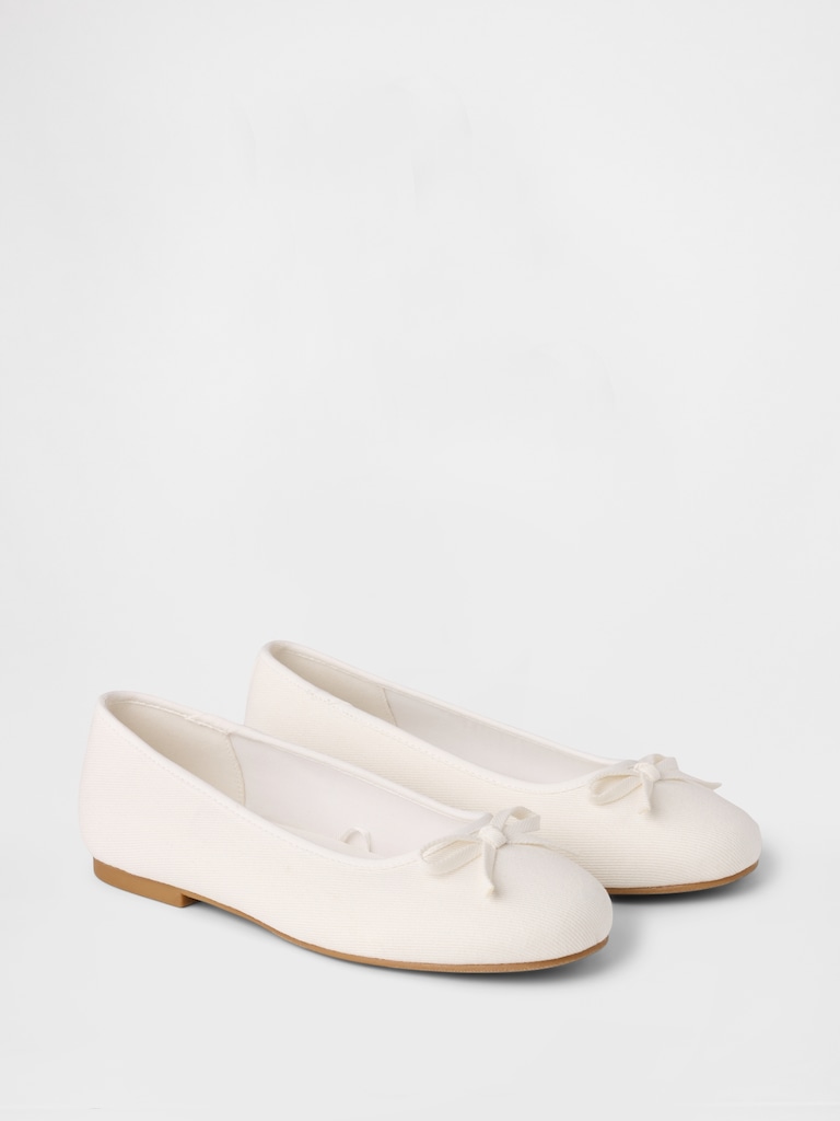 Kids Denim Ballet Flats