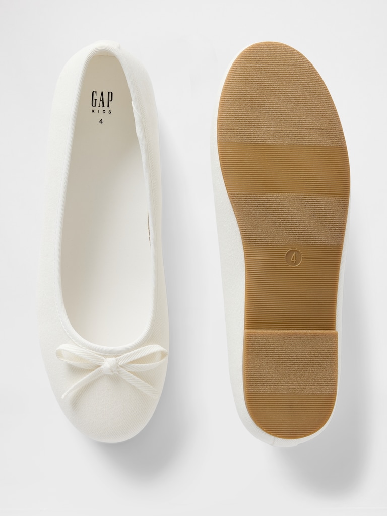 Kids Denim Ballet Flats