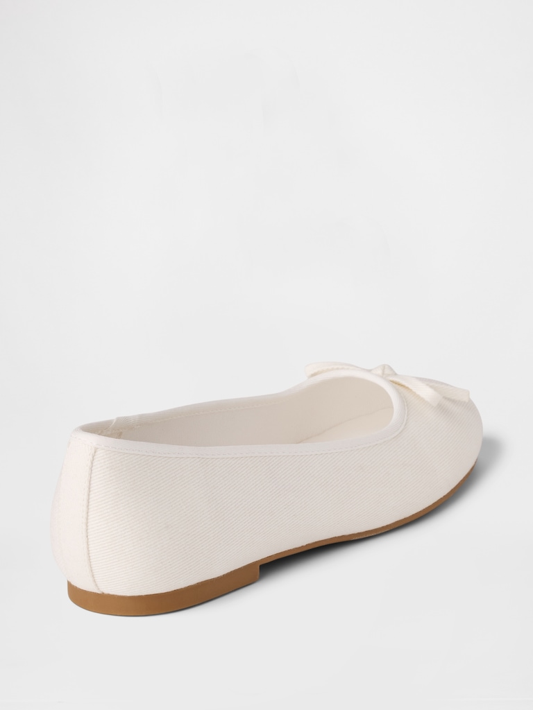 Kids Denim Ballet Flats