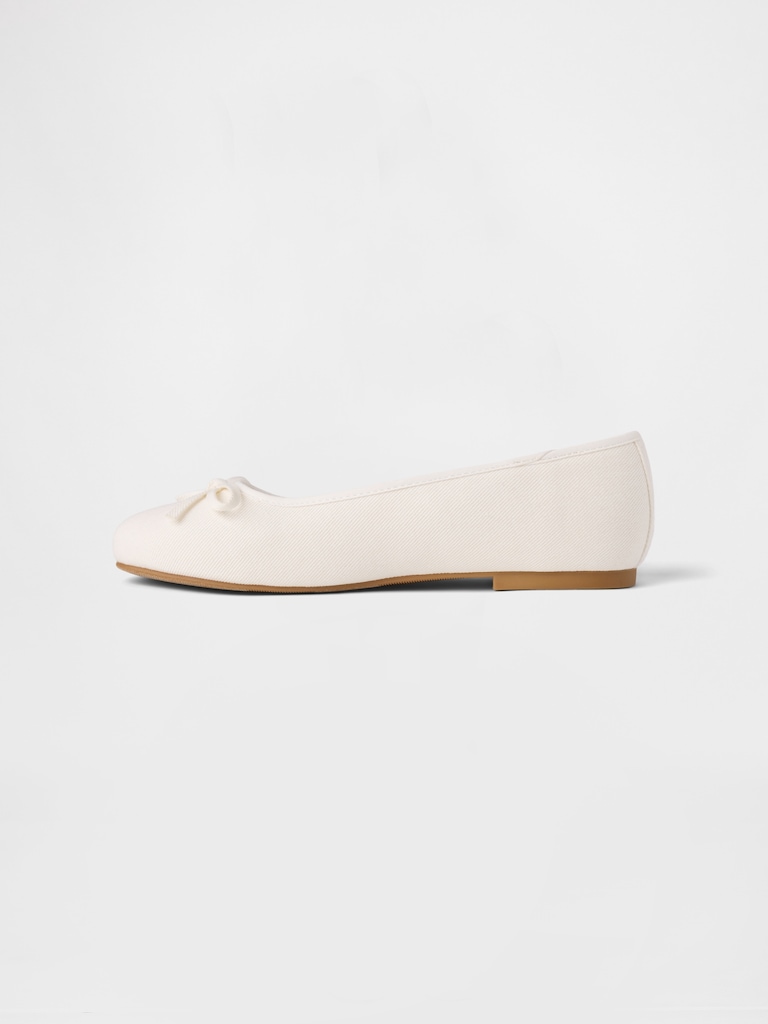 Kids Denim Ballet Flats