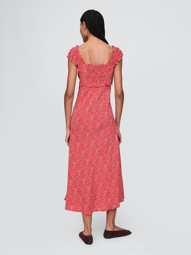 Crepe Sweetheart Maxi Dress