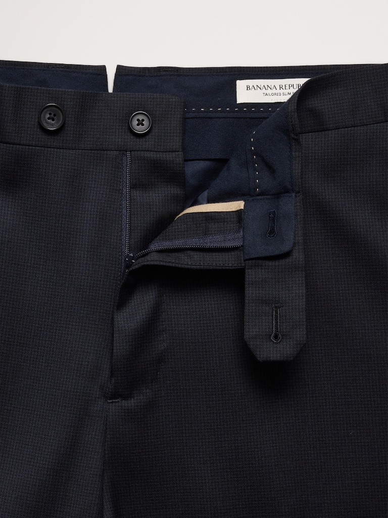 Signature Italian Houndstooth Suit Pant