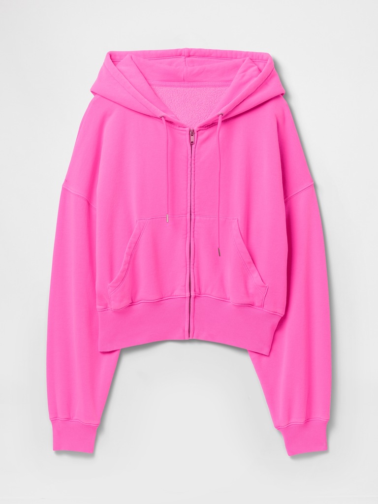 VintageSoft Wedge Zip Hoodie