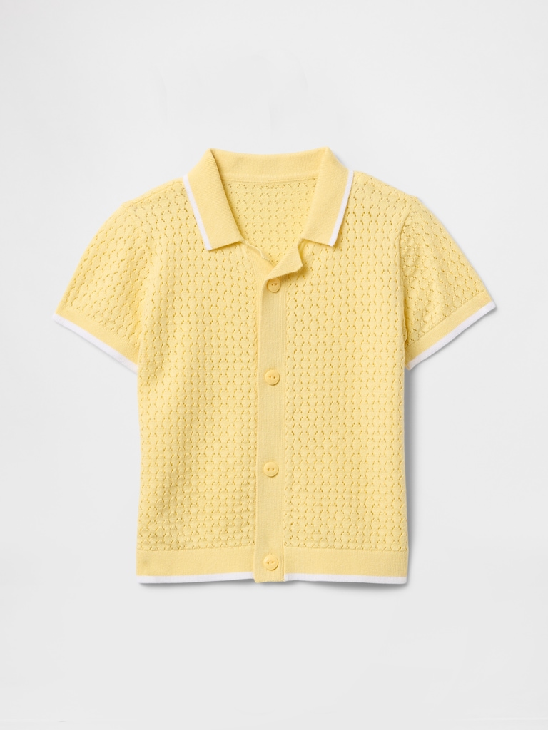 Baby & Toddler Textured Sweater Shirt