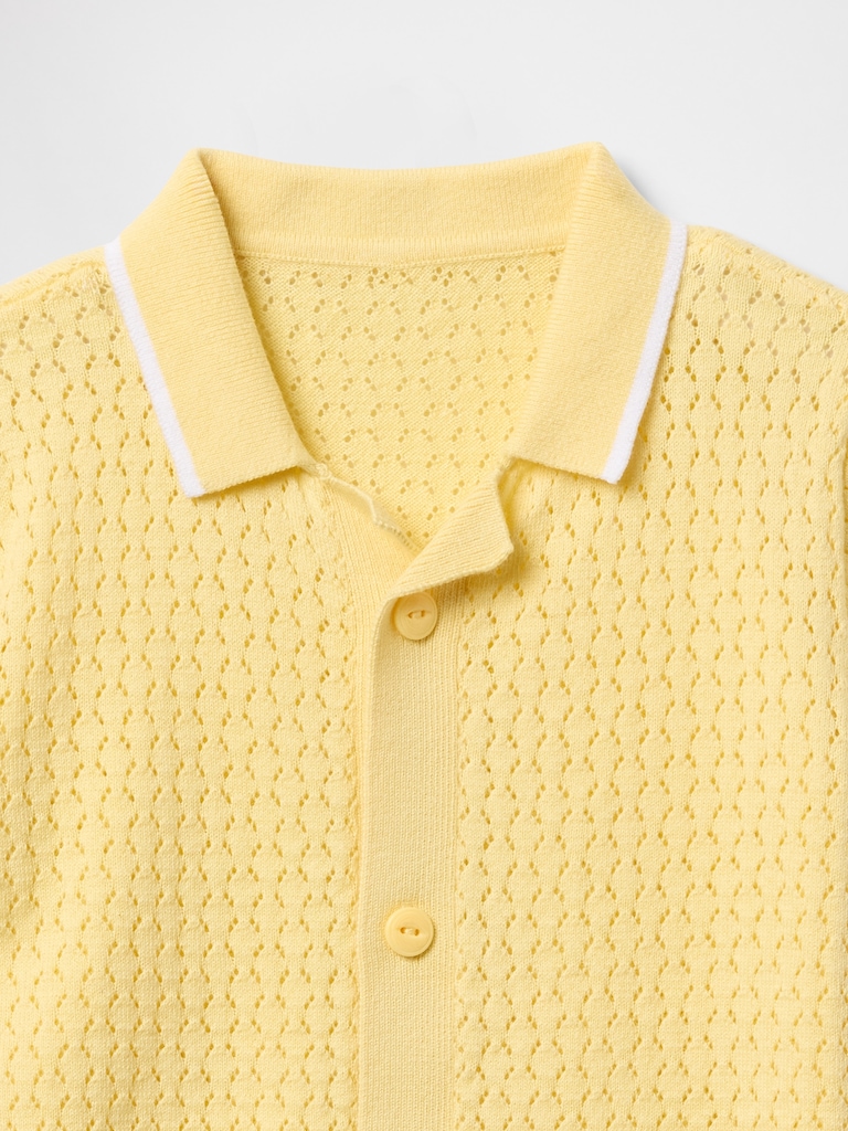 Baby & Toddler Textured Sweater Shirt
