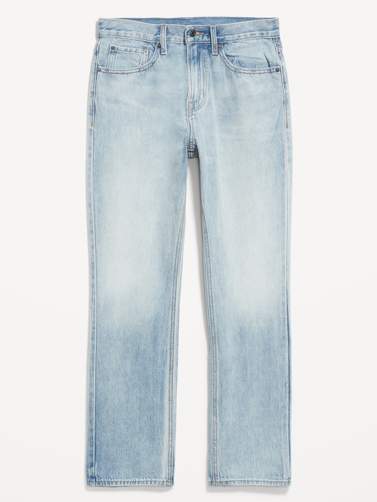Structured Straight Non-Stretch Jeans