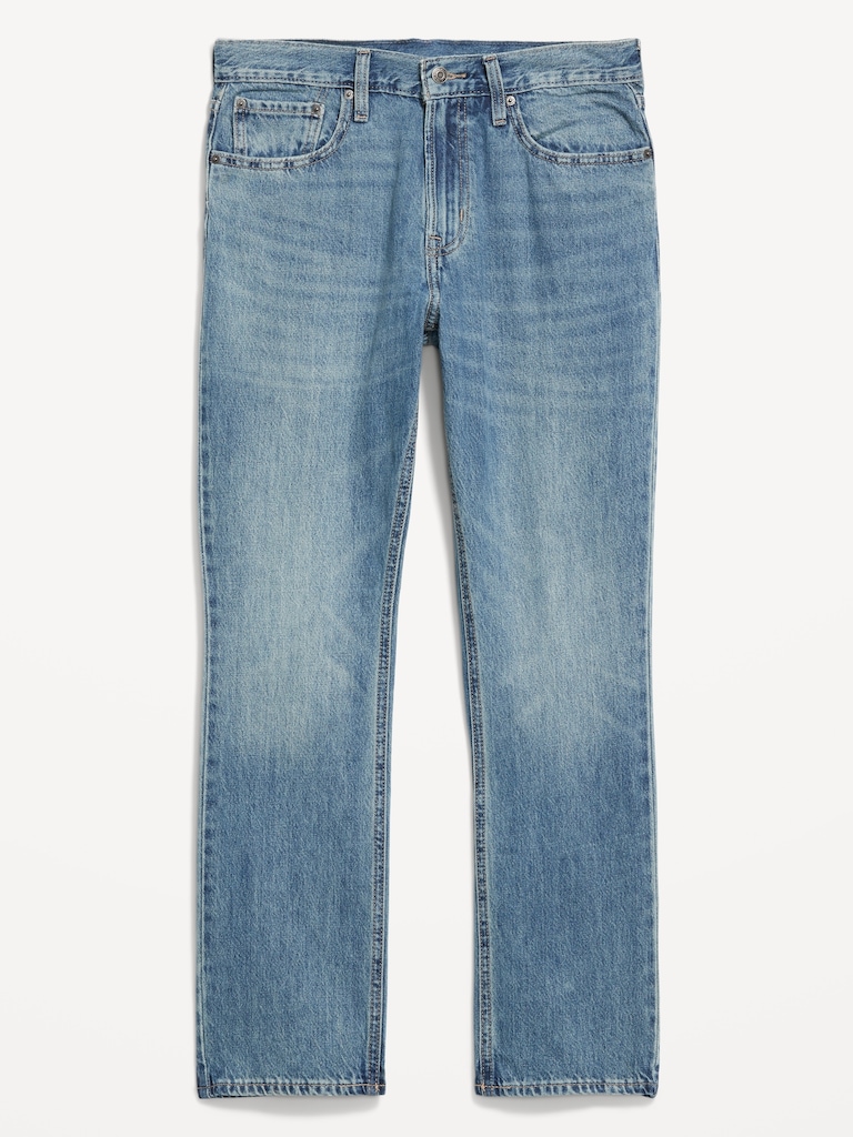 Structured Straight Non-Stretch Jeans