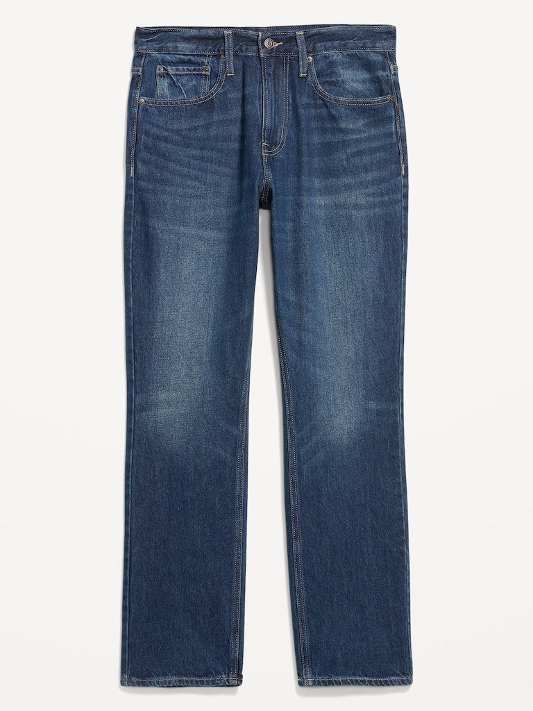 Structured Straight Non-Stretch Jeans