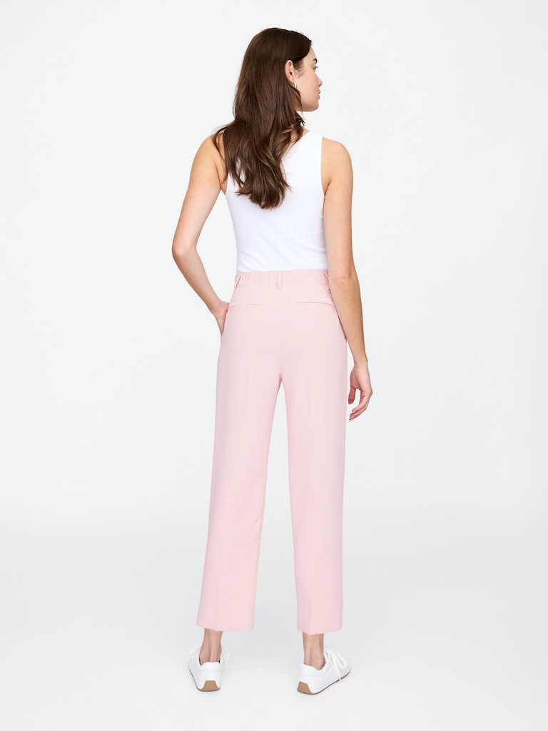 High Rise Easy Straight-Leg Pants