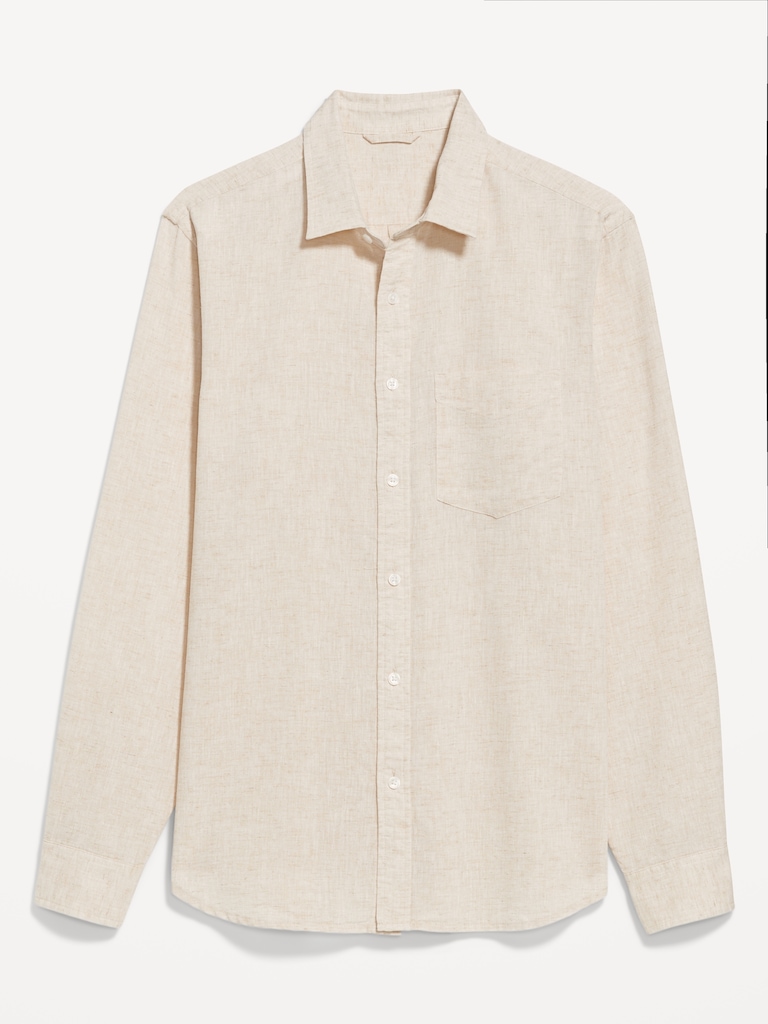 Classic Fit Linen-Blend Shirt