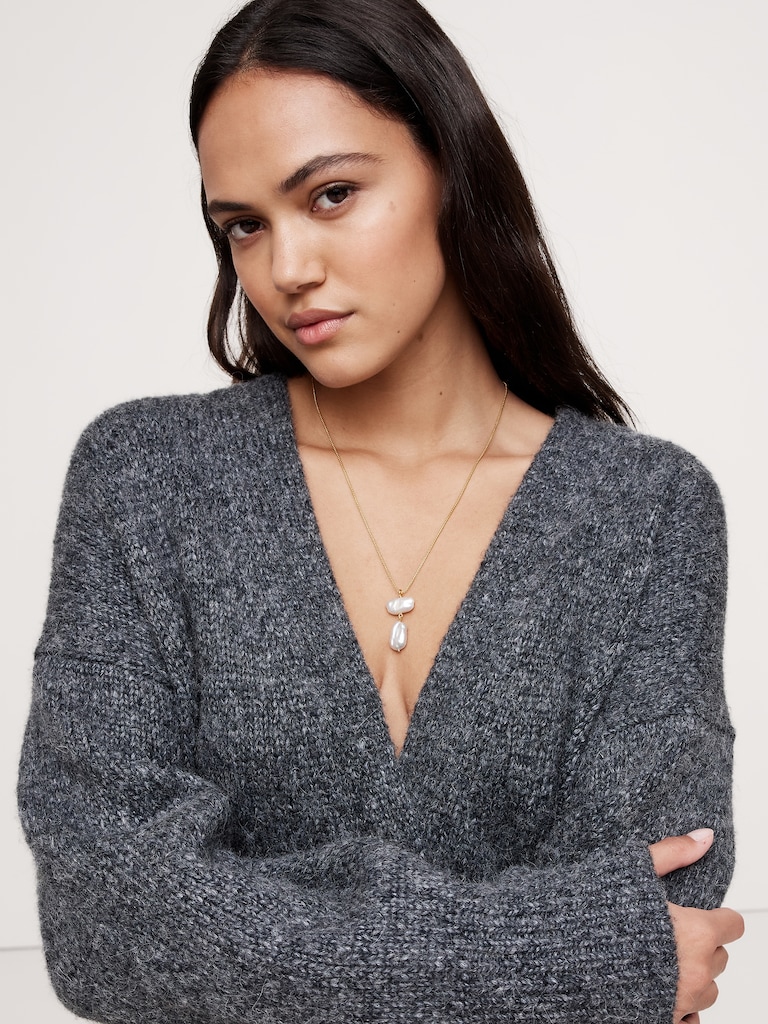 Telaio Baroque Pearl Double Pendant Necklace by Aureus + Argent