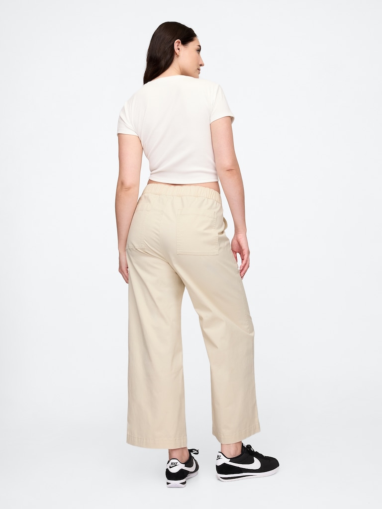 High Rise Easy Wide-Leg Khakis