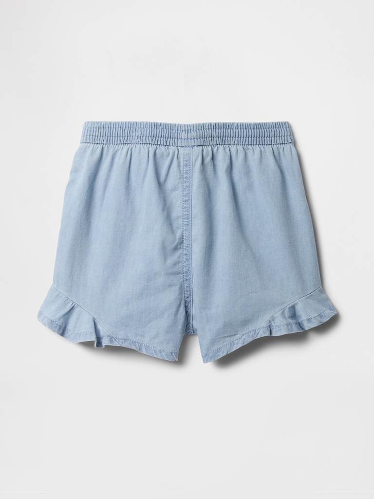 babyGap Chambray Ruffle Pull-On Shorts
