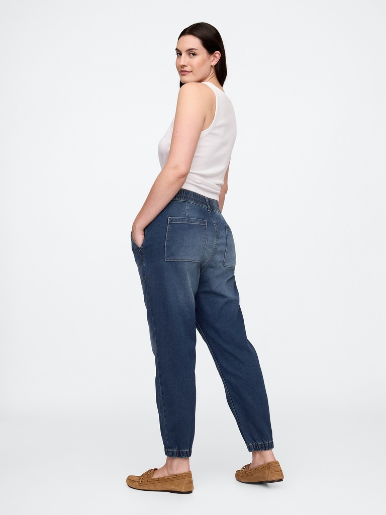 High Rise Sweatpant Jean Joggers