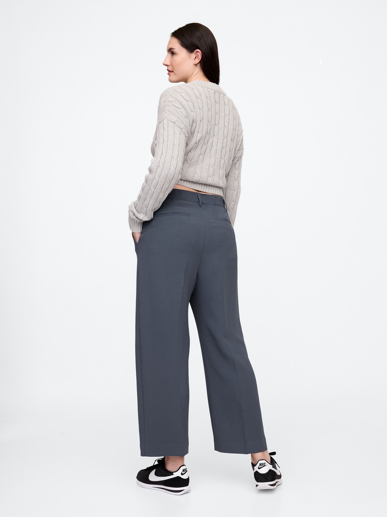 High Rise Easy Straight-Leg Pants