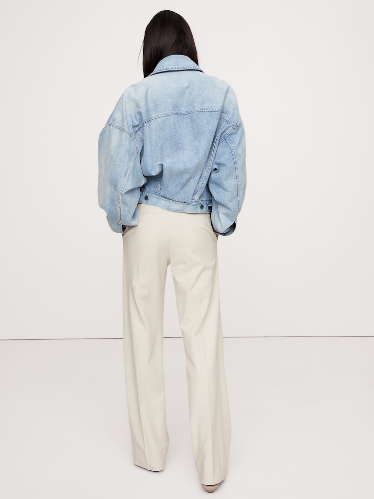 High-Rise Modern Straight City Stretch Pant