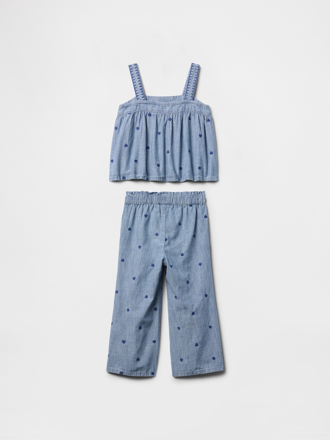 Baby & Toddler Chambray Heart Outfit Set