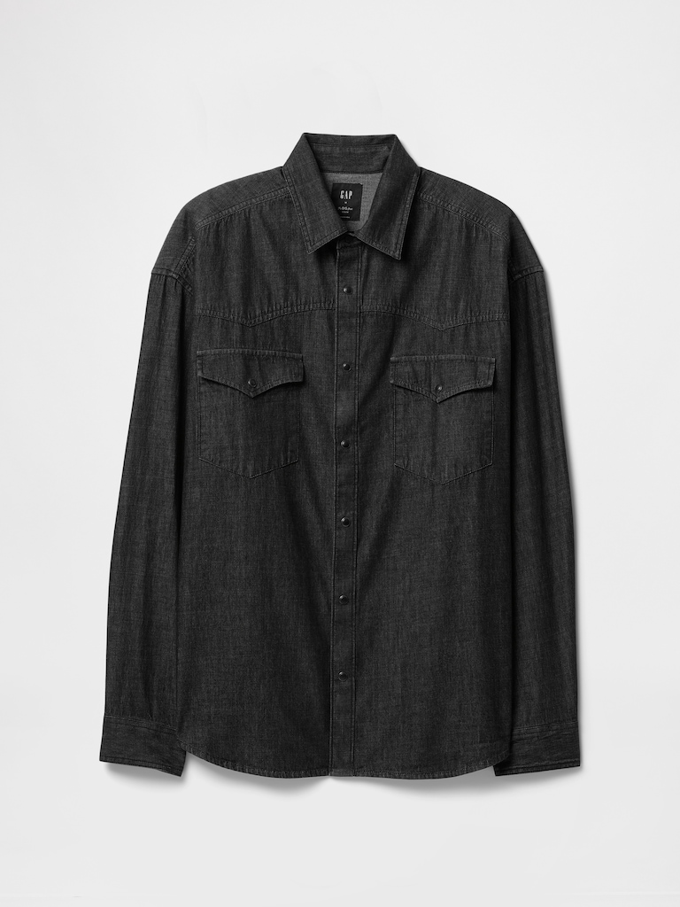 Denim Western Big Shirt