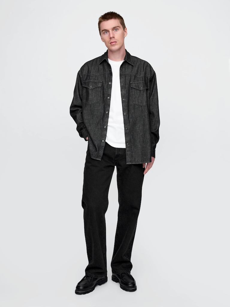 Denim Western Big Shirt