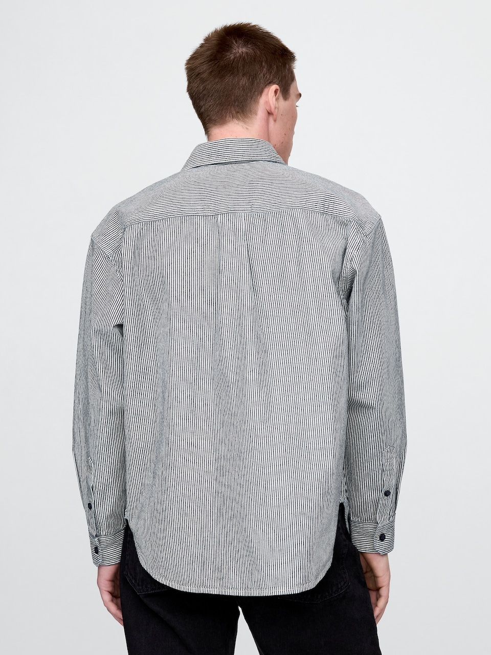 Denim Stripe Big Shirt